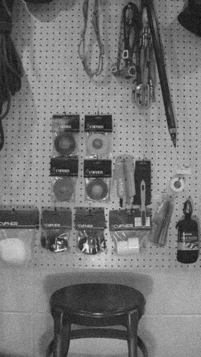 climbing gear wall